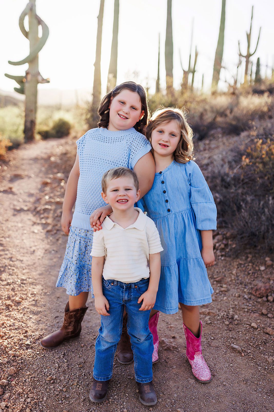 Desert Family Photography sibling photos